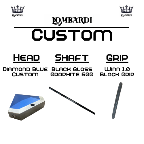 Lombardi Golf Custom Blue Diamond Mallet Golf Putter