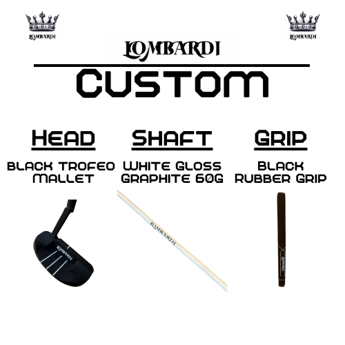 Lombardi Golf Custom Black Trofeo Mallet Golf Putter