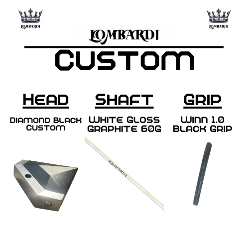 Lombardi Golf Custom Black Diamond Mallet Golf Putter