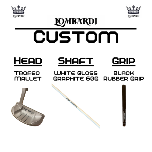 Lombardi Golf Custom Silver Trofeo Mallet Golf Putter