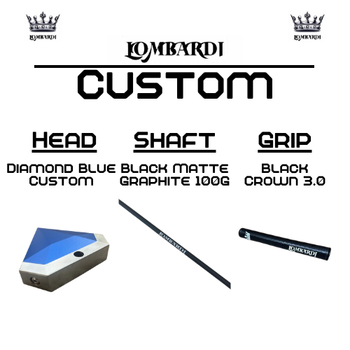 Lombardi Golf Custom Blue Diamond Mallet Golf Putter