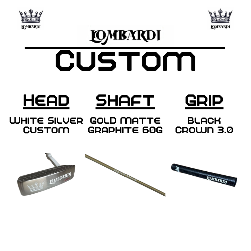 Lombardi Golf Custom White Silver OG Custom Blade Golf Putter