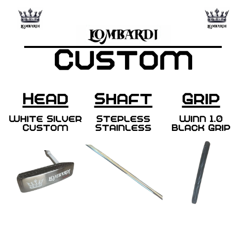 Lombardi Golf Custom White Silver OG Custom Blade Golf Putter