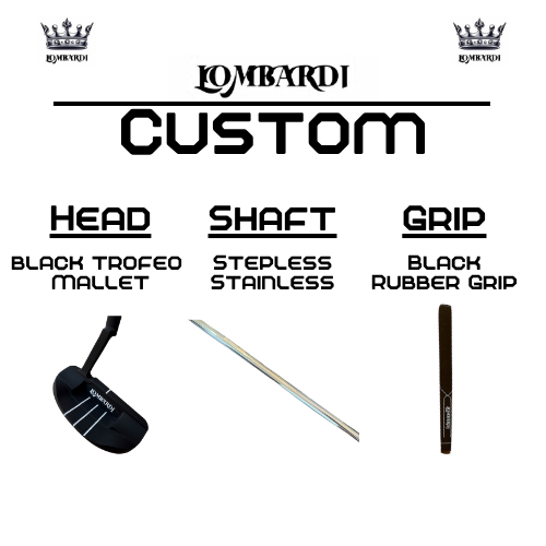 Lombardi Golf Custom Black Trofeo Mallet Golf Putter