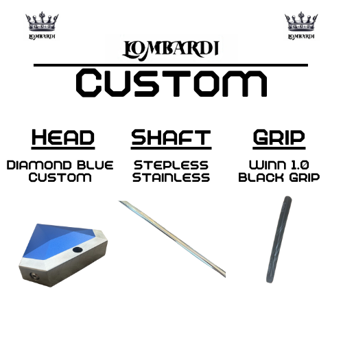 Lombardi Golf Custom Blue Diamond Mallet Golf Putter