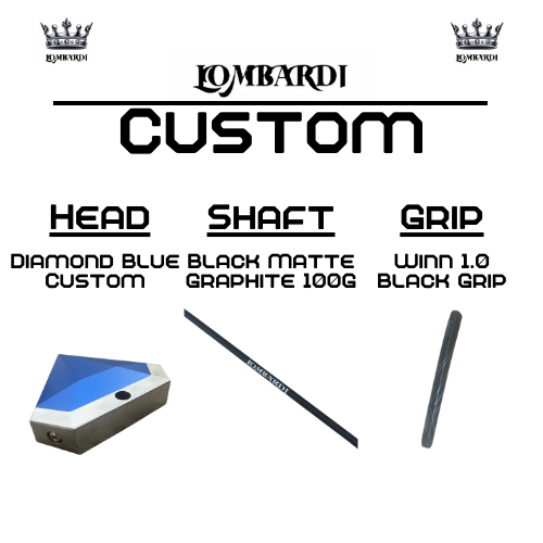 Lombardi Golf Custom Blue Diamond Mallet Golf Putter