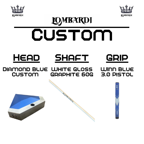 Lombardi Golf Custom Blue Diamond Mallet Golf Putter