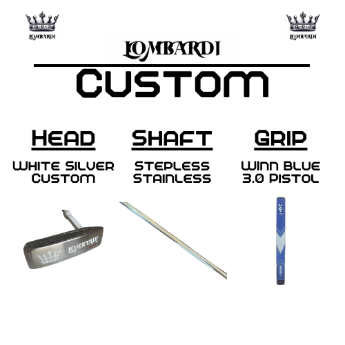 Lombardi Golf Custom White Silver OG Custom Blade Golf Putter