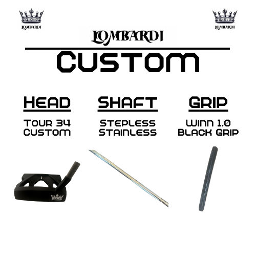 Lombardi Golf Custom Black Tour 34 Mallet Golf Putter