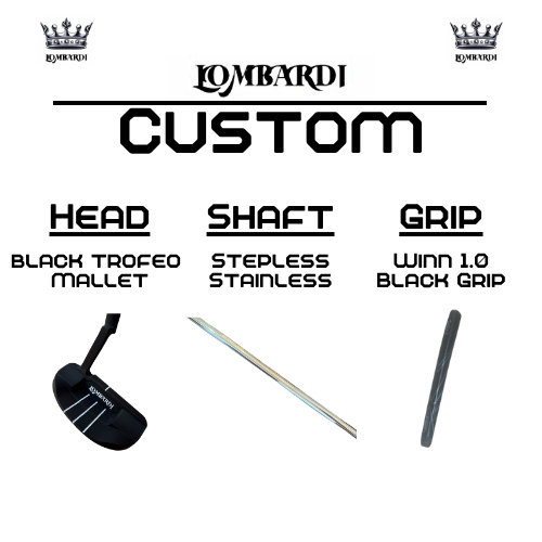 Lombardi Golf Custom Black Trofeo Mallet Golf Putter