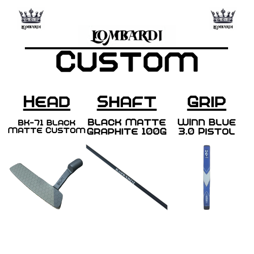 Lombardi Golf Custom Black Matte BK-71 Blade Golf Putter