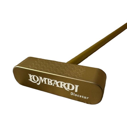 Lombardi Golf Custom Gold Blocstar Blade Golf Putter