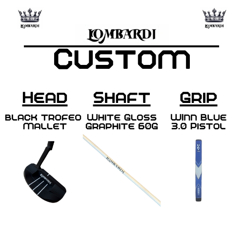 Lombardi Golf Custom Black Trofeo Mallet Golf Putter