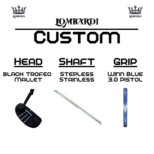 Lombardi Golf Custom Black Trofeo Mallet Golf Putter