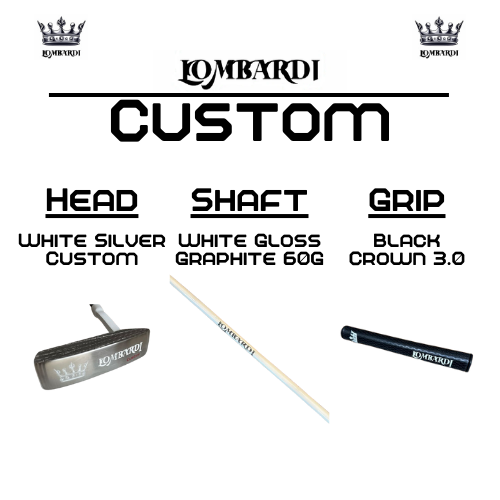Lombardi Golf Custom White Silver OG Custom Blade Golf Putter