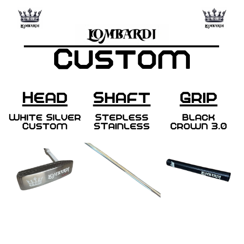 Lombardi Golf Custom White Silver OG Custom Blade Golf Putter