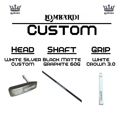 Lombardi Golf Custom White Silver OG Custom Blade Golf Putter