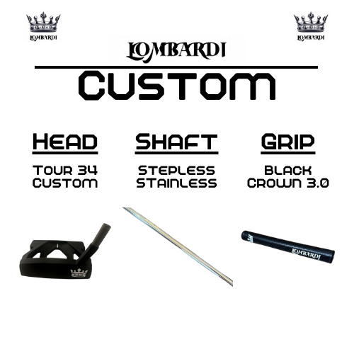 Lombardi Golf Custom Black Tour 34 Mallet Golf Putter