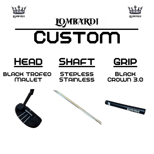 Lombardi Golf Custom Black Trofeo Mallet Golf Putter
