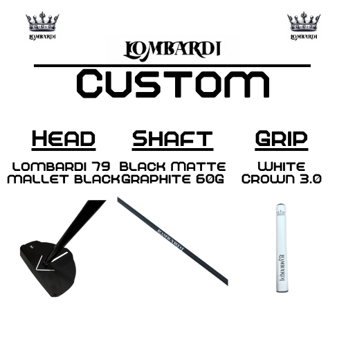 Lombardi Golf Custom Black 79 Mallet Golf Putter