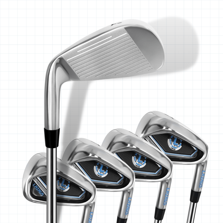 Lazrus Golf 8 pc Set - LAZ2 Driver, 6-PW Irons, 52° Wedge, Putter