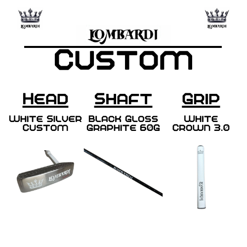 Lombardi Golf Custom White Silver OG Custom Blade Golf Putter