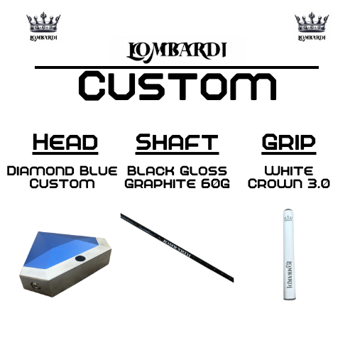 Lombardi Golf Custom Blue Diamond Mallet Golf Putter