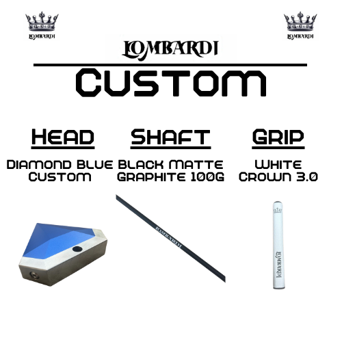 Lombardi Golf Custom Blue Diamond Mallet Golf Putter