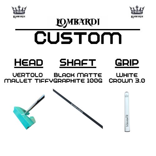Lombardi Golf Custom Tiffy Vertolo Mallet Golf Putter