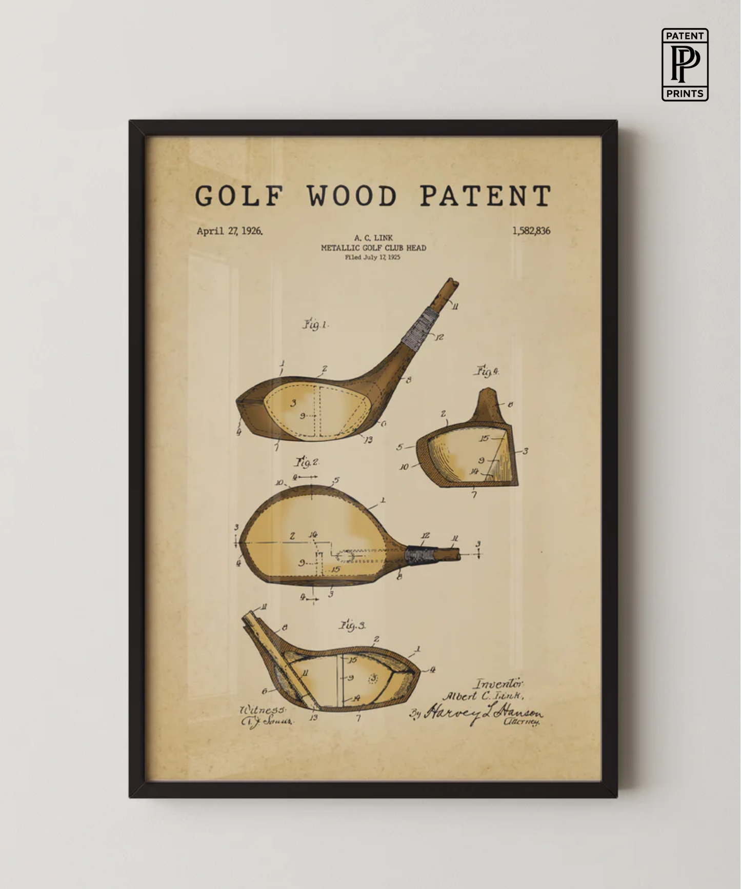 Golf Wood Patent