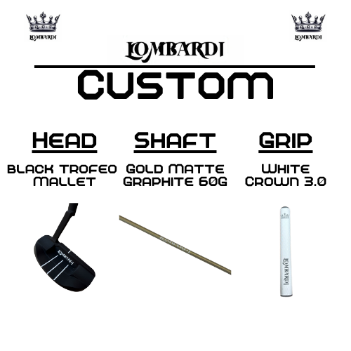 Lombardi Golf Custom Black Trofeo Mallet Golf Putter