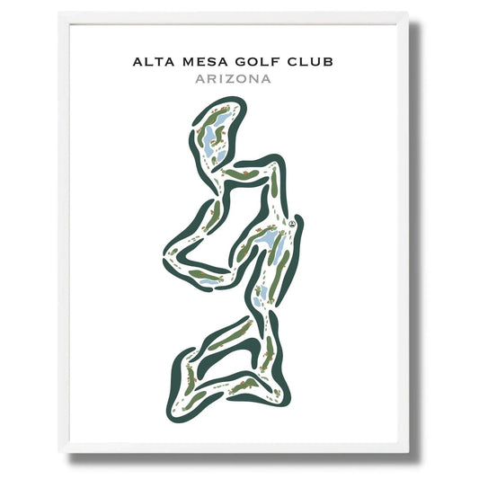 Alta Mesa, Mesa Arizona - Printed Golf Courses