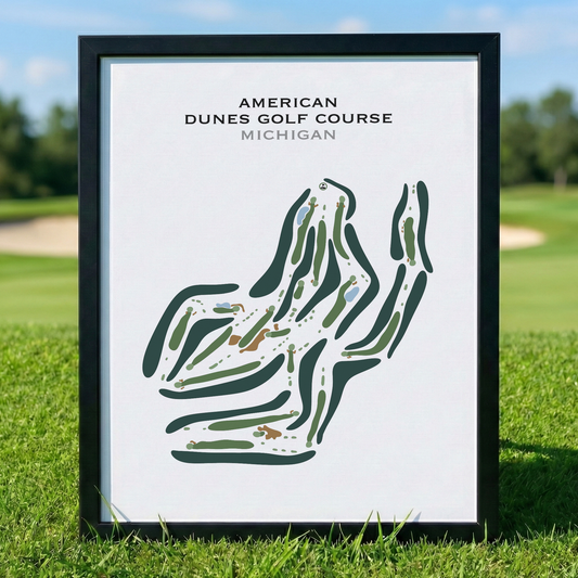 American Dunes Golf Course, Michigan - Printed Golf Courses