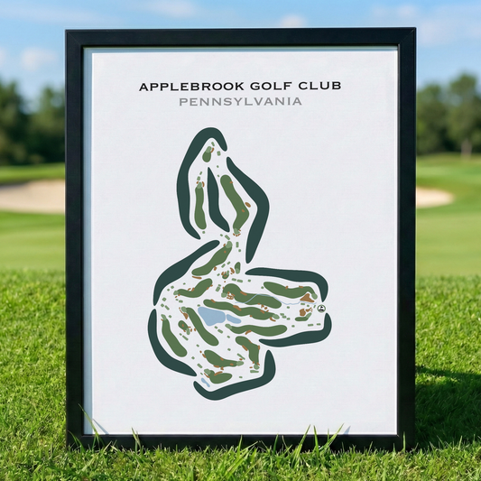 Applebrook Golf Club, Pennsylvania - Printed Golf Courses