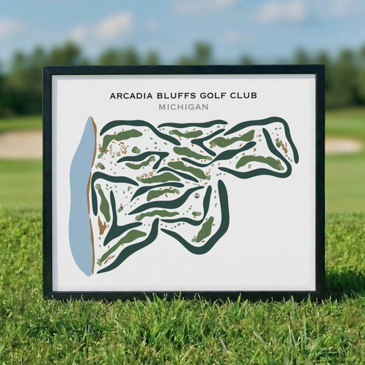 Arcadia Bluffs Golf Club, Michigan - Printed Golf Courses