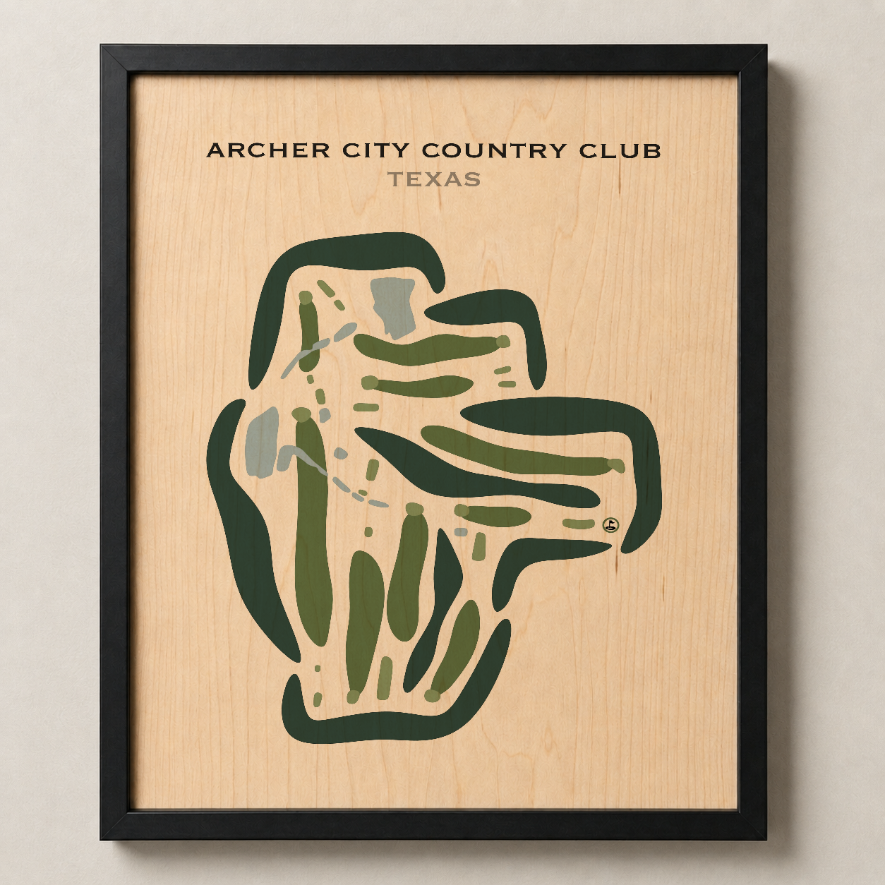 Archer City Country Club, Texas - Printed Golf Courses