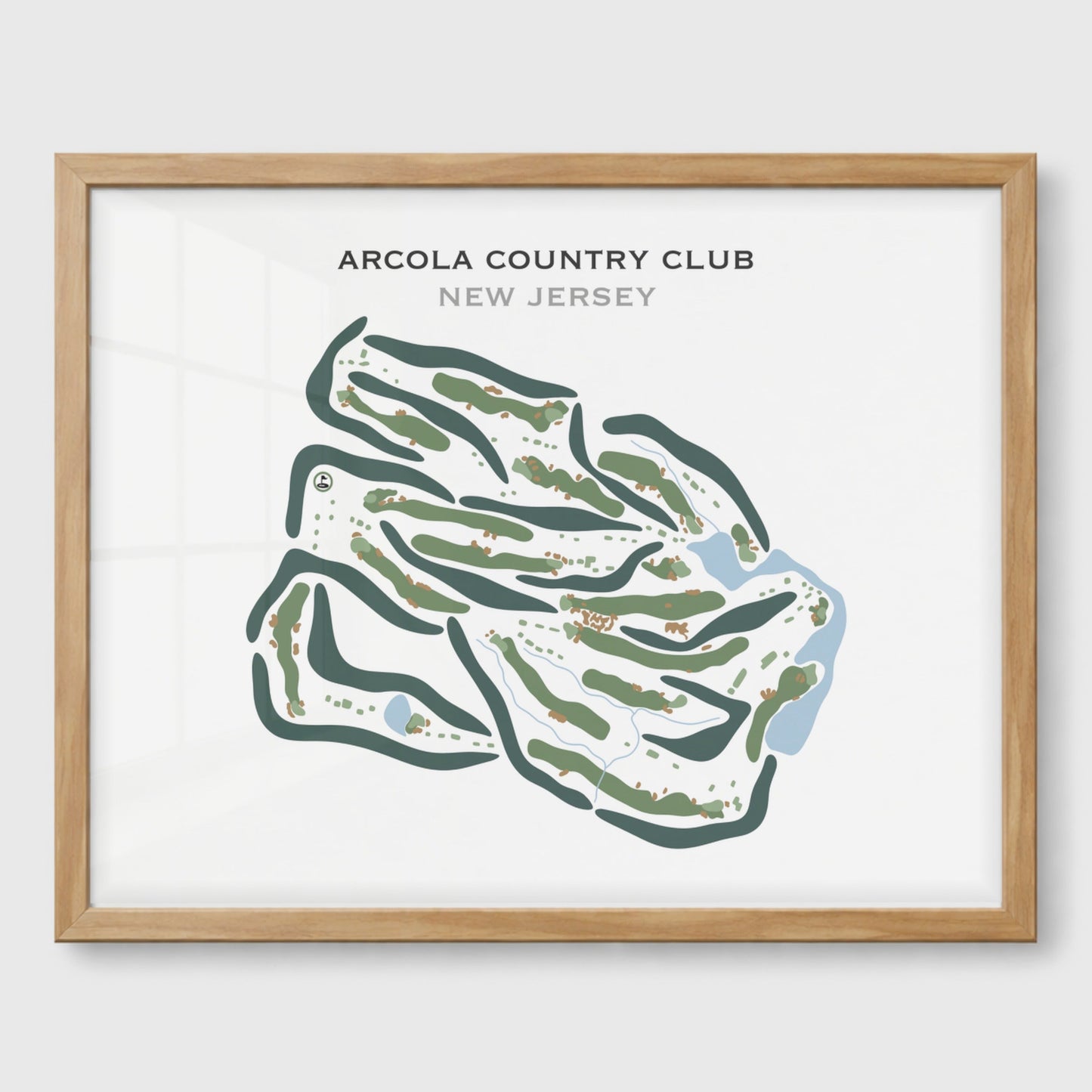Arcola Country Club, New Jersey - Printed Golf Courses
