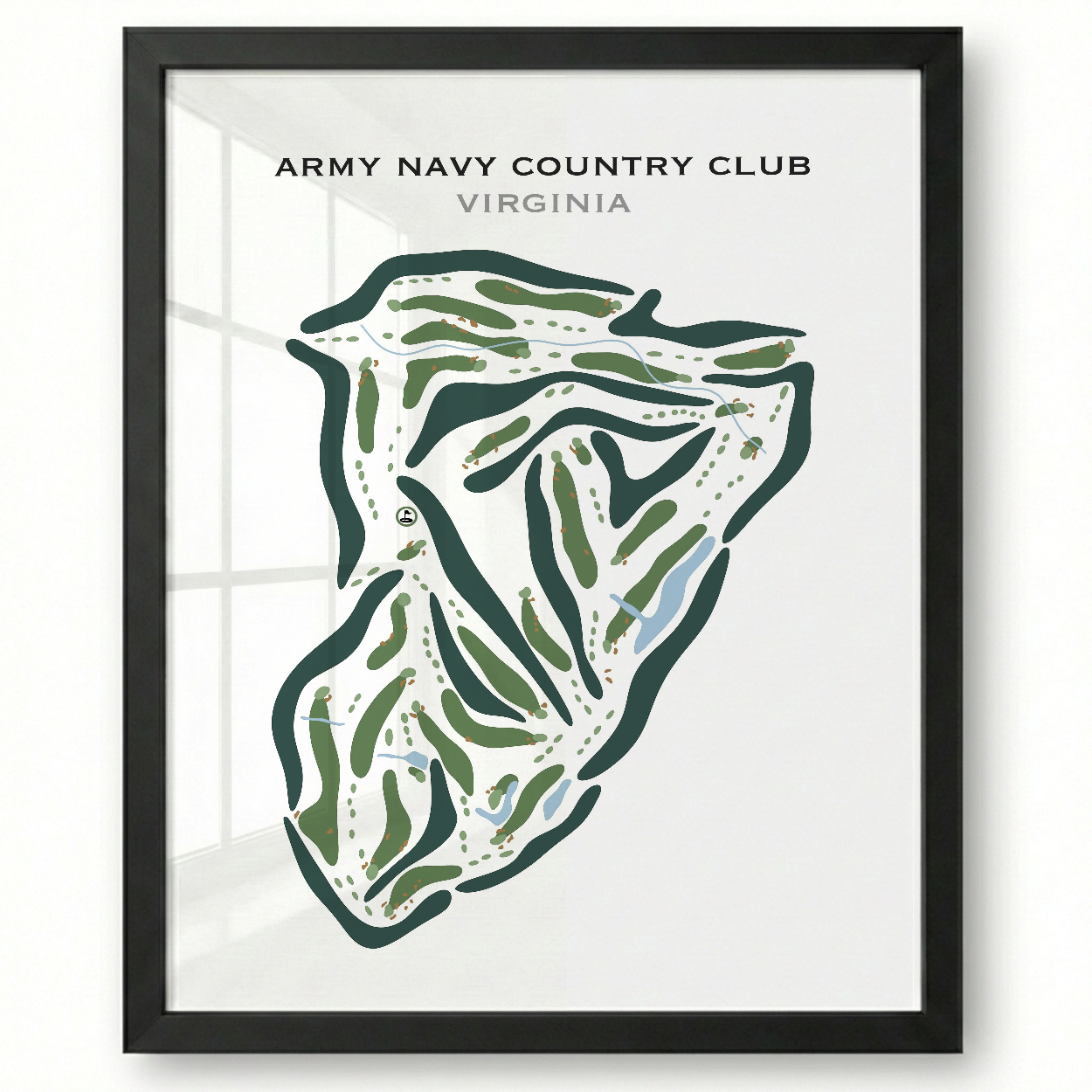 Army Navy Country Club, Arlington, Virginia - Printed Golf Courses