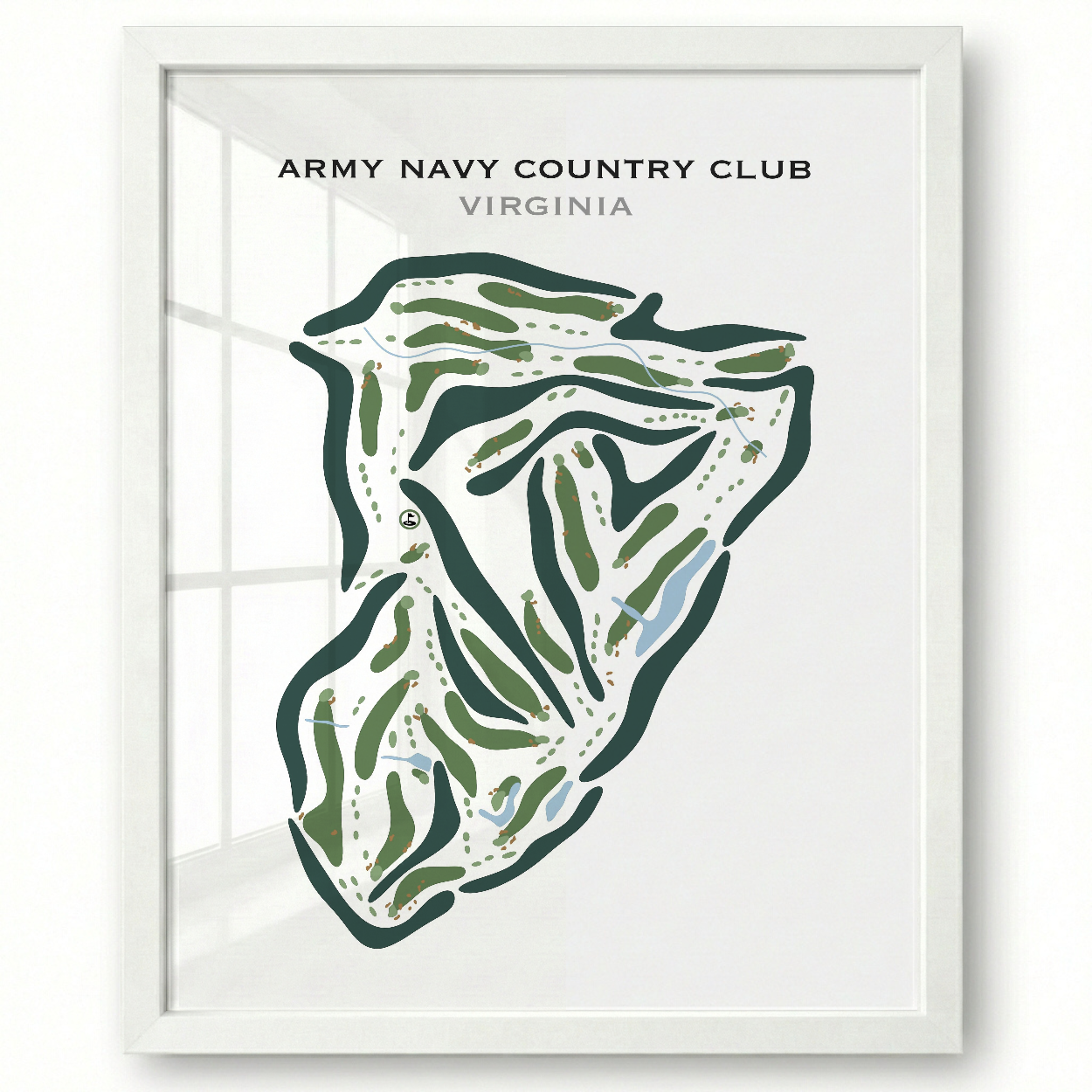 Army Navy Country Club, Arlington, Virginia - Printed Golf Courses