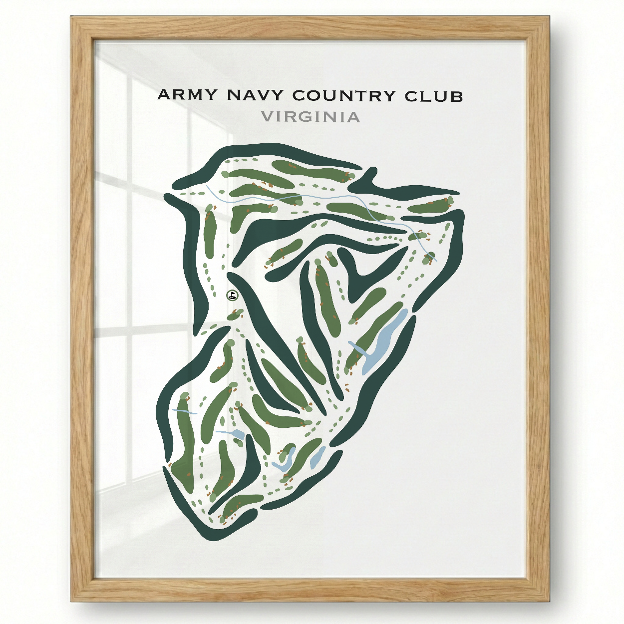 Army Navy Country Club, Arlington, Virginia - Printed Golf Courses