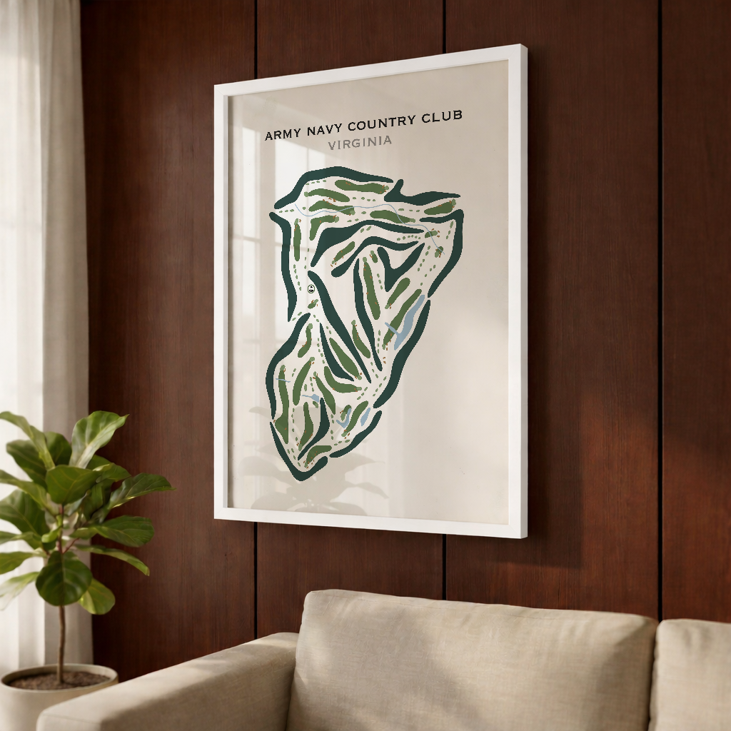 Army Navy Country Club, Arlington, Virginia - Printed Golf Courses