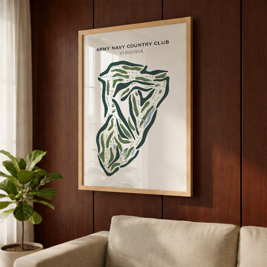 Army Navy Country Club, Arlington, Virginia - Printed Golf Courses