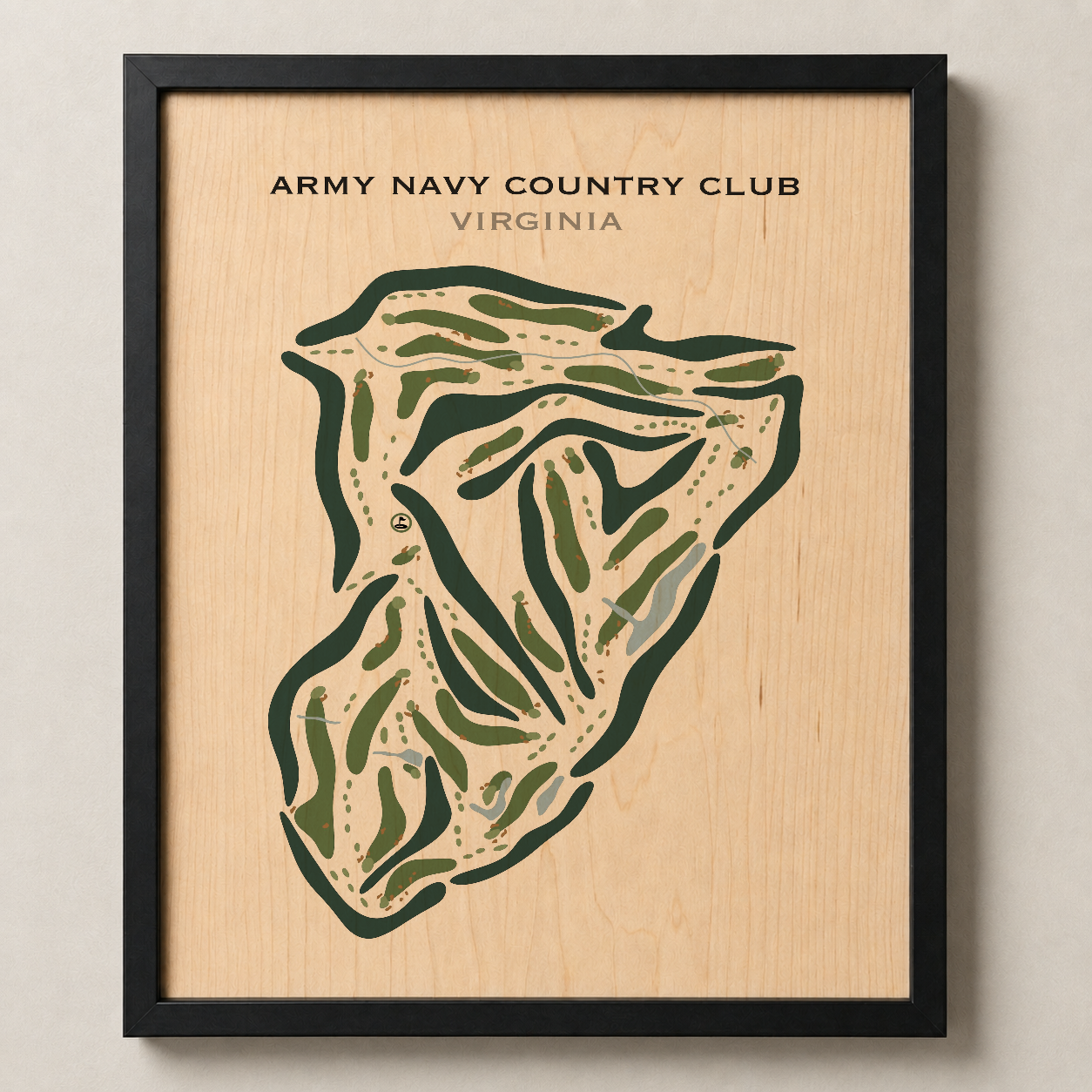 Army Navy Country Club, Arlington, Virginia - Printed Golf Courses