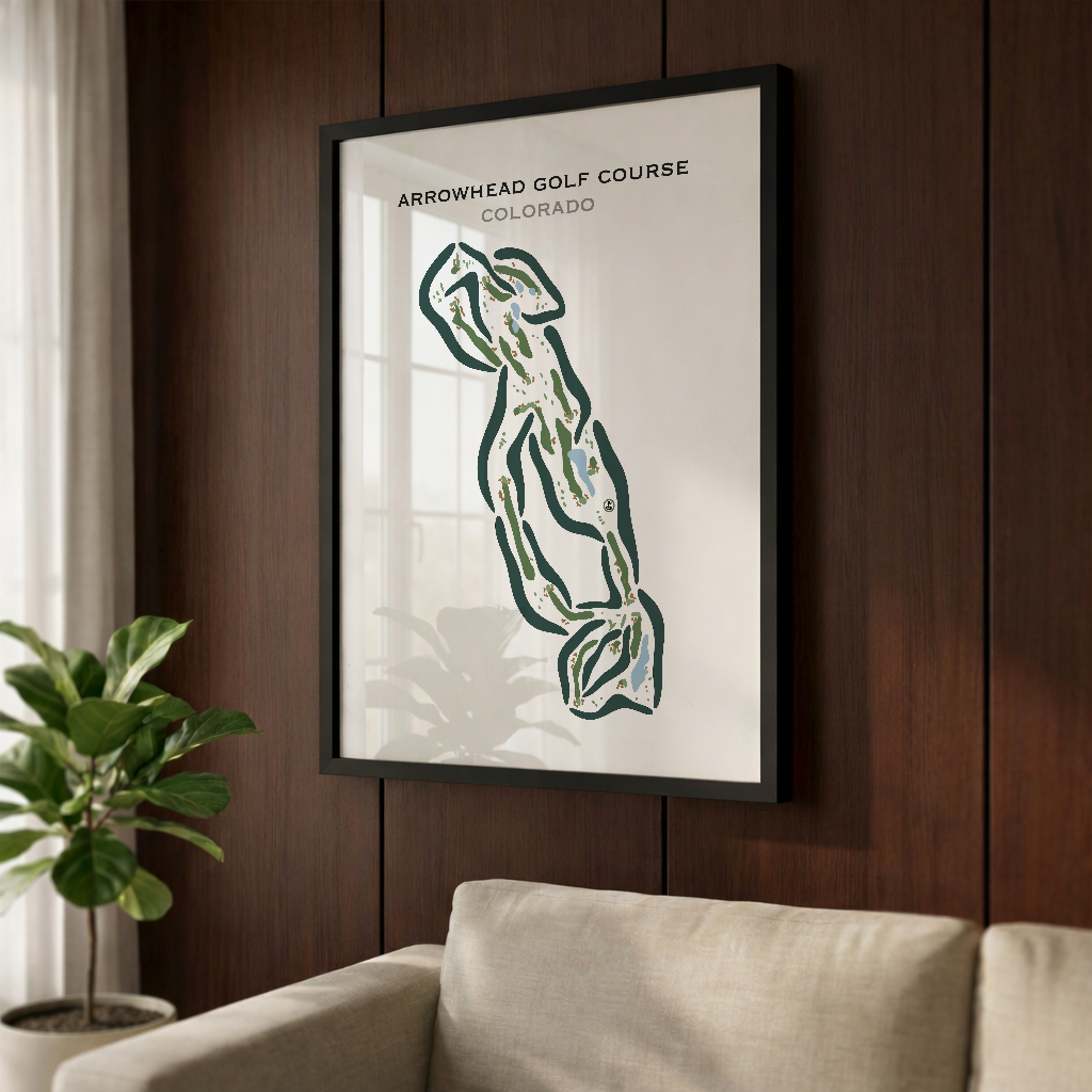 Arrowhead Golf Course, Colorado - Printed Golf Courses