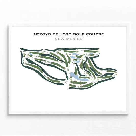 Arroyo Del Oso Golf Course, New Mexico - Printed Golf Courses