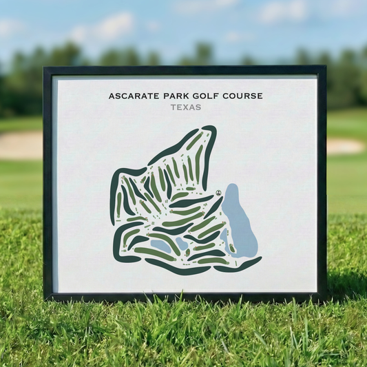 Ascarate Park Golf Course, Texas - Printed Golf Courses