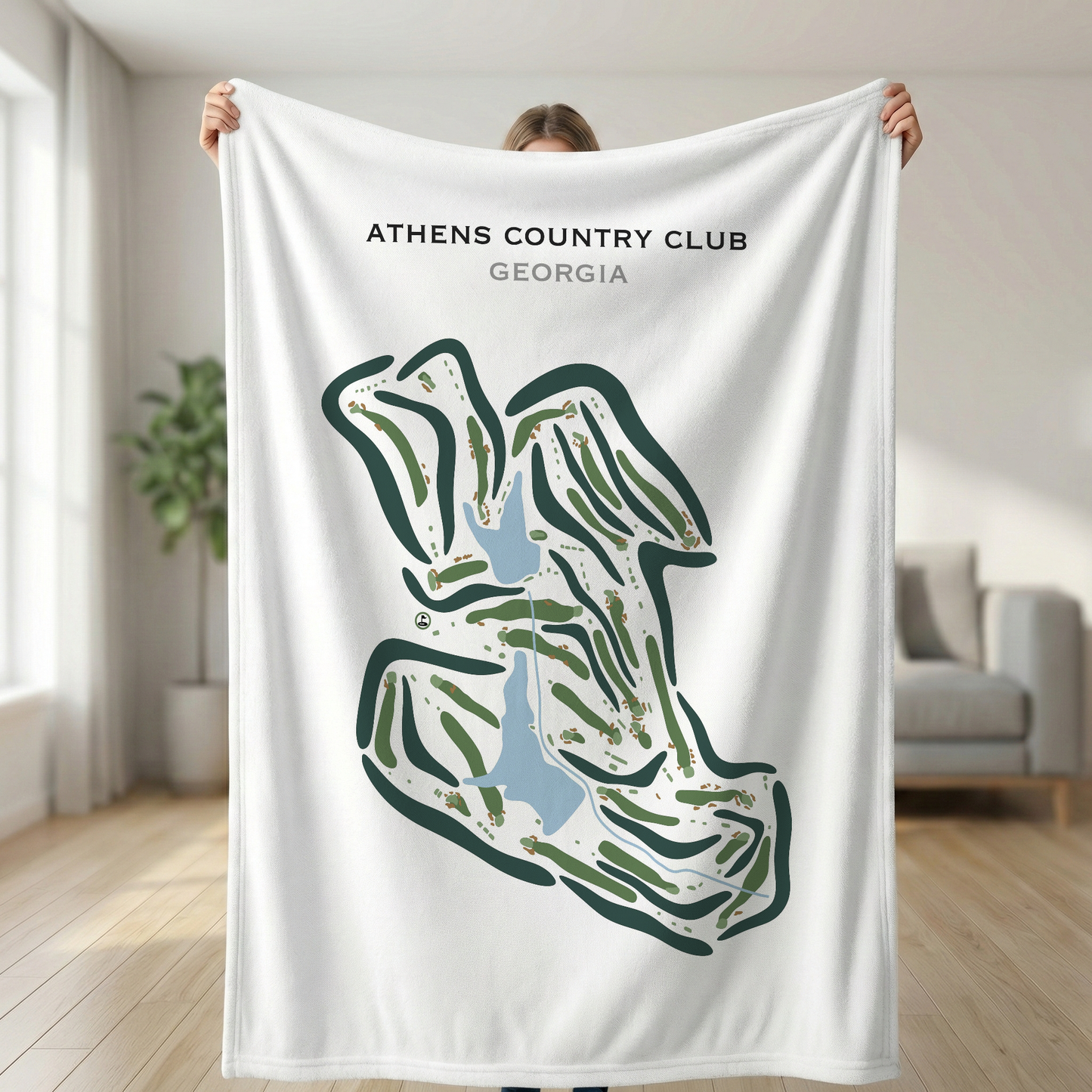 Athens Country Club, Georgia - Printed Golf Courses