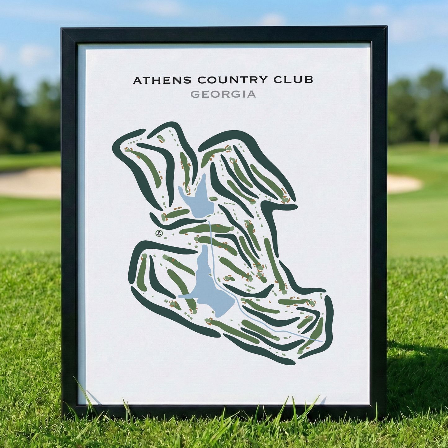 Athens Country Club, Georgia - Printed Golf Courses