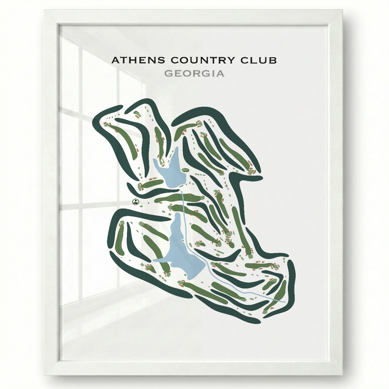 Athens Country Club, Georgia - Printed Golf Courses