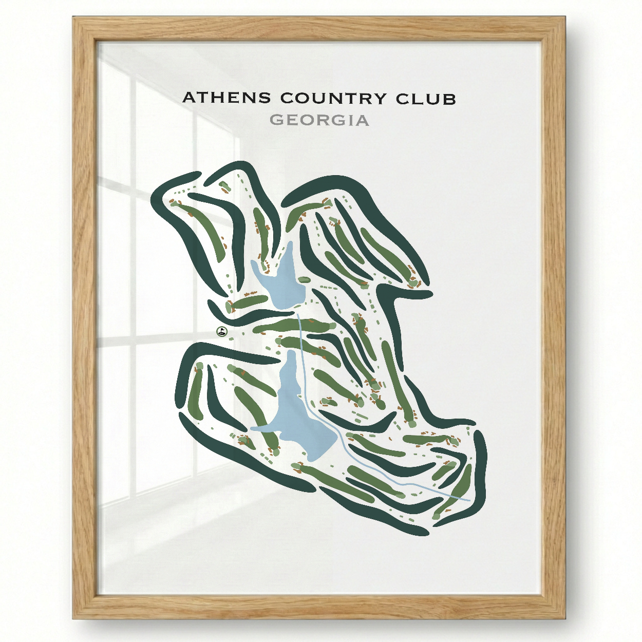Athens Country Club, Georgia - Printed Golf Courses